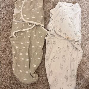 Cozy Baby Swaddles - Gray and Cream